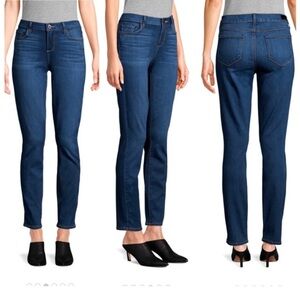 Paige Skyline Skinny Stretch Mid Rise Jeans Rosalyn Dark Wash Size 26
